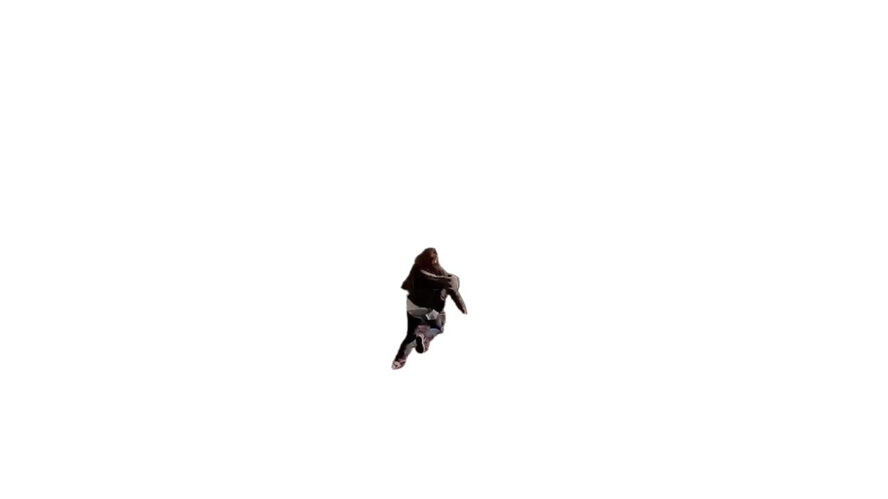 Anne Hatchet — figure running through bare forest