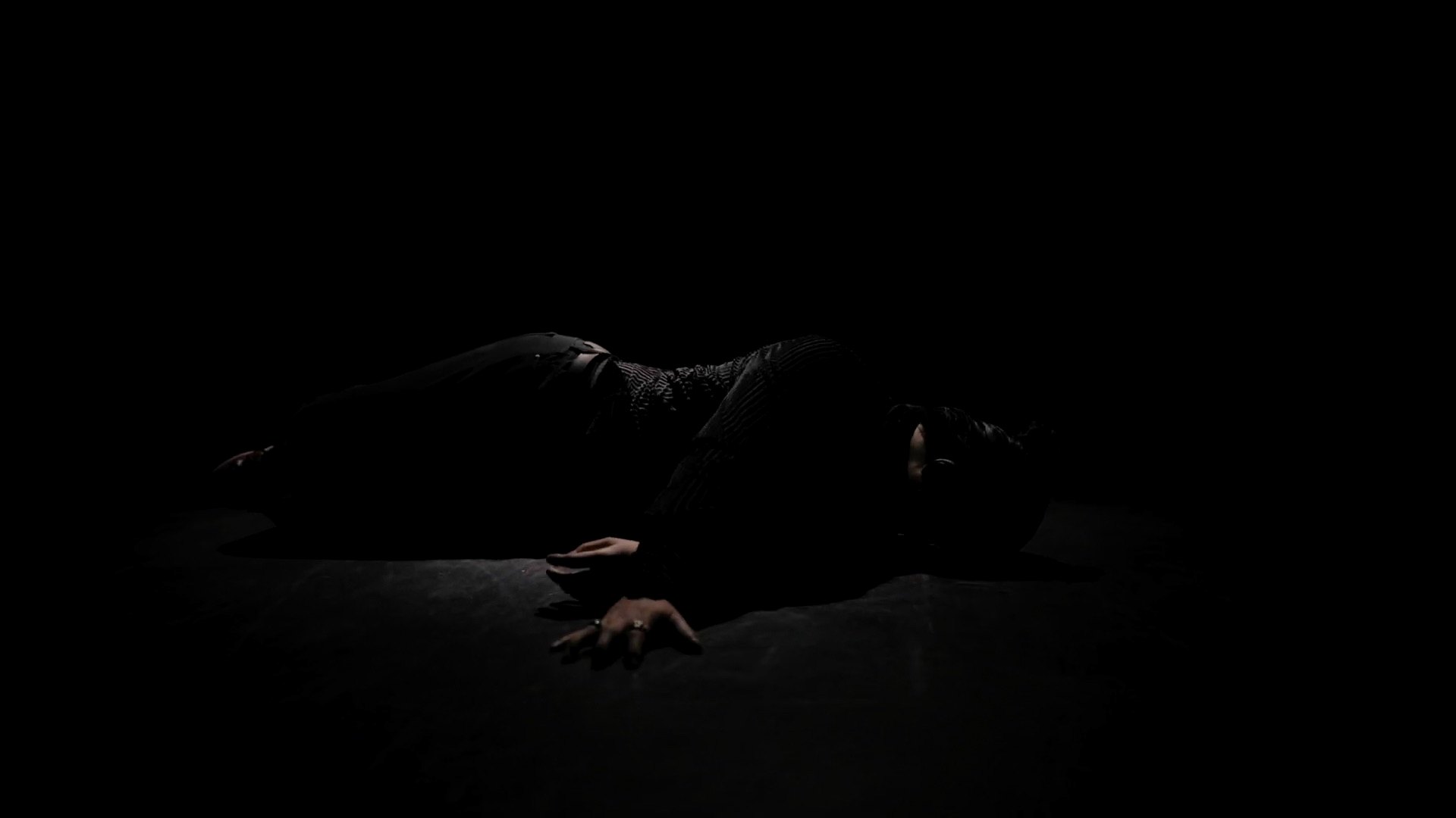 Great Men With No Fear — figure on dark floor